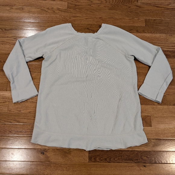 Johnny Was Brielle Floral Embroidered Sweatshirt Gray Medium - Picture 8 of 13